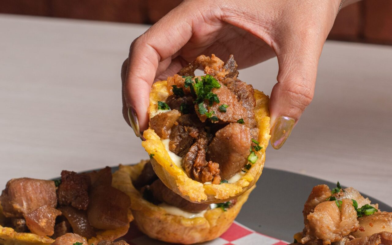 Mofongo con cerdo crujiente